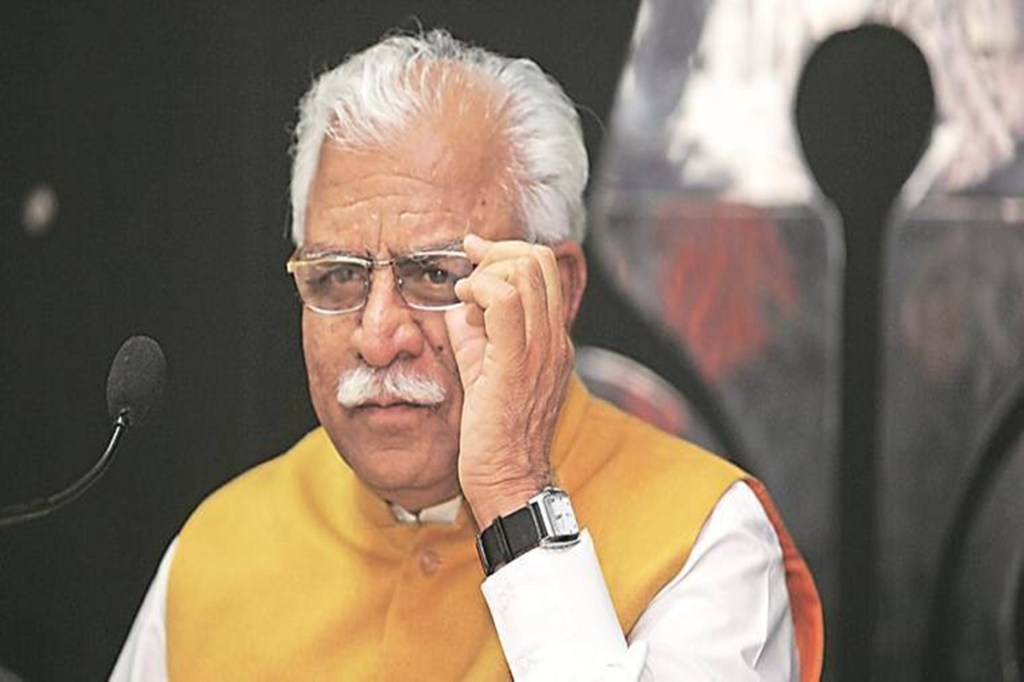 Haryana CM Manohar Lal Khattar. (File photo: IE)