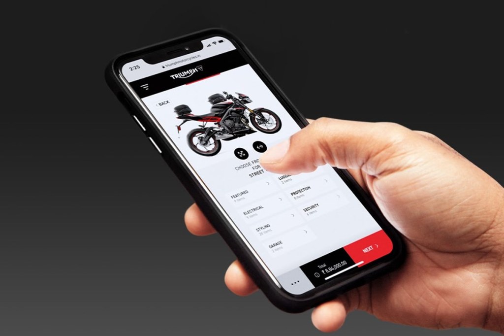 Now customize your Triumph motorcycle with new, improved online configurator: Here’s how it works!