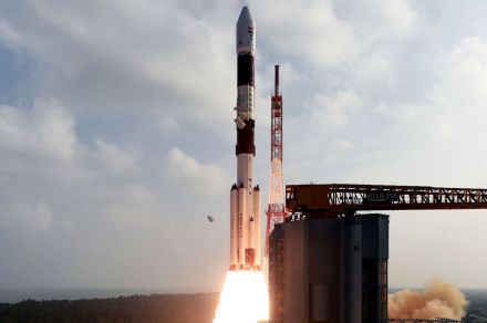 This launch was to position CMS-01 Communication satellite in a geo-synchronous orbit. (Image: ISRO) This launch was to position CMS-01 Communication satellite in a geo-synchronous orbit. (Image: ISRO)