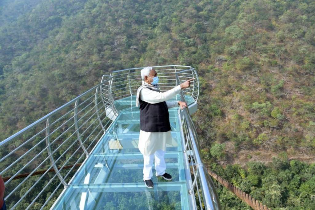 Rajgir Glass floor bridge to be completed by March Bihar Chief Minister Nitish Kumar
