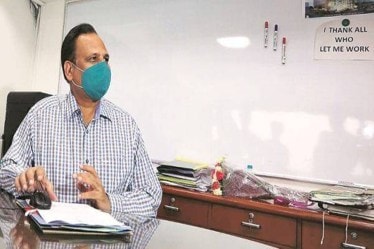 Jain told reporters that the third wave of COVID-19 pandemic in the national capital is not over yet but it is "definitely on the wane". (File photo: IE)