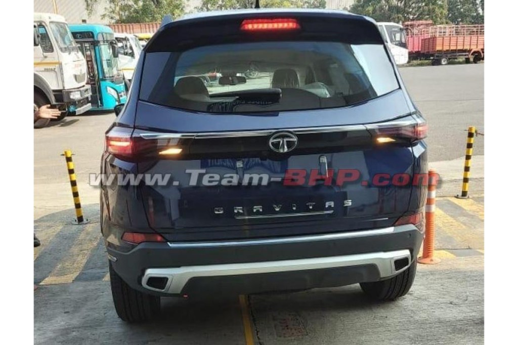 Tata Gravitas Spy Shot 7-seat SUV launch specs features interior rear design