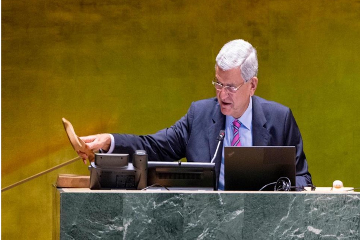 The two-day special session will not be raising money to finance vaccine immunizations or taking any political action, and there will be no final declaration, just a summary document from Bozkir. (Photo source: AP) The two-day special session will not be raising money to finance vaccine immunizations or taking any political action, and there will be no final declaration, just a summary document from Bozkir. (Photo source: AP)
