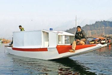 dal lake water ambulance, healthcare initiatives