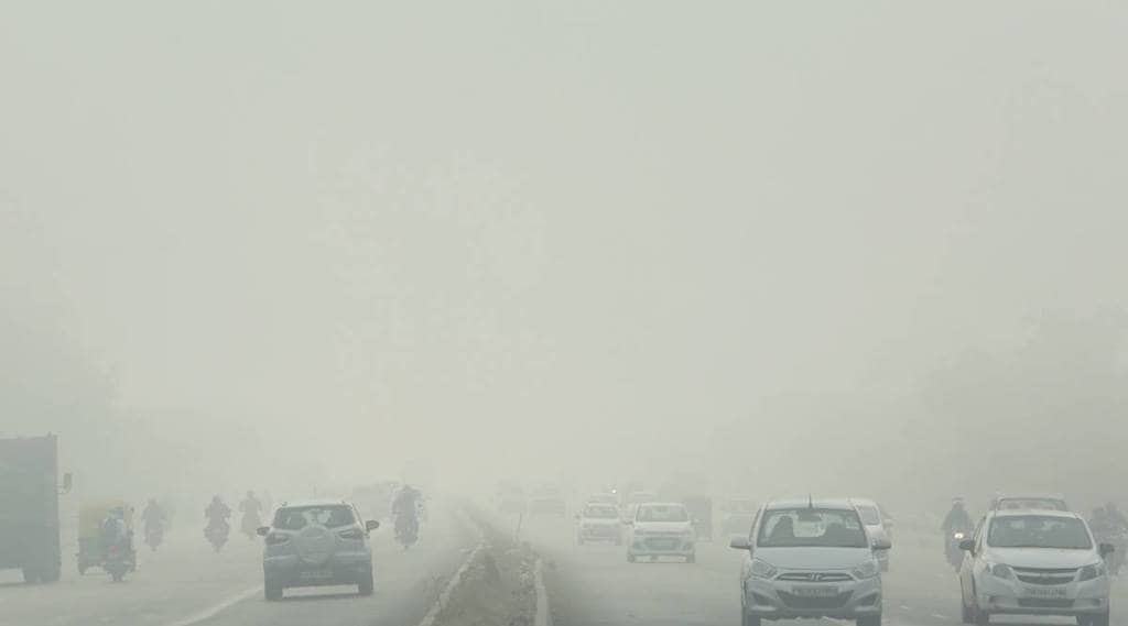 delhi cold wave, delhi fog