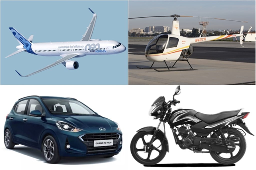 Airplane vs Helicopter vs Supercar vs SUV vs Hatchback vs Motorcycle! Fuel-Efficiency Comparison