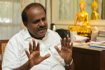 Former Karnataka chief minister HD Kumaraswamy 