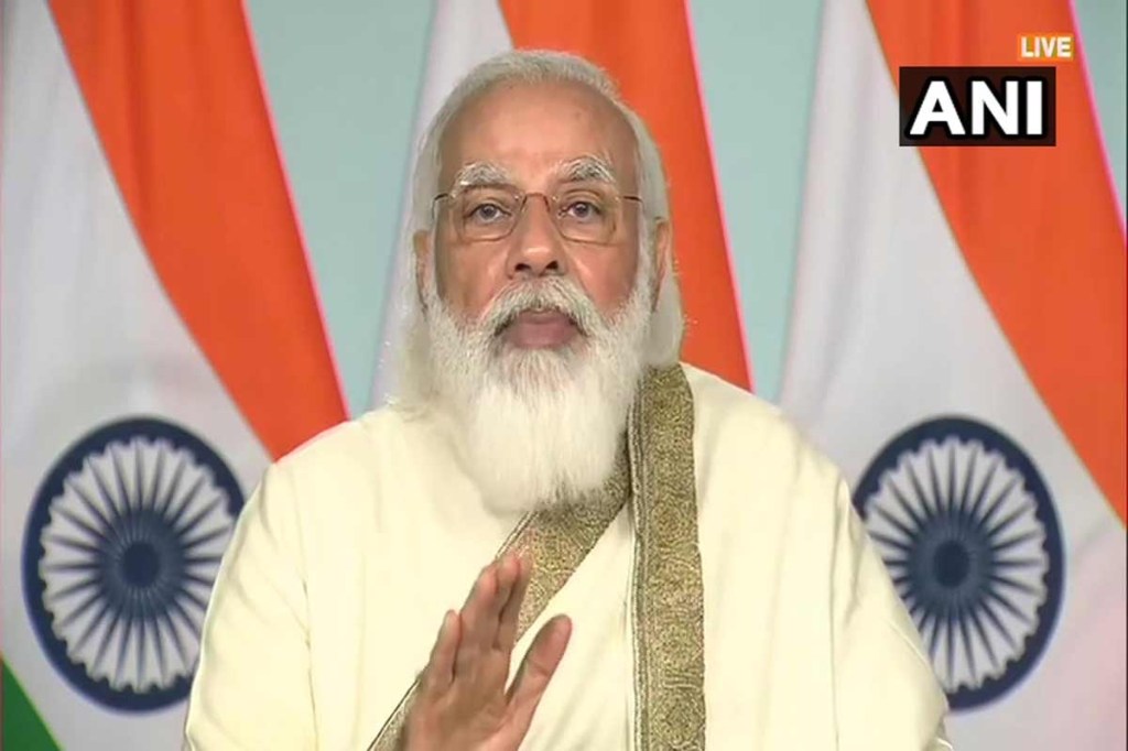 Modi said: “Some parties pushing their political agenda by opposing the new farm laws. Some people are spreading the lie that farmers’ lands will be taken away if they enter into contract farming agreements.”