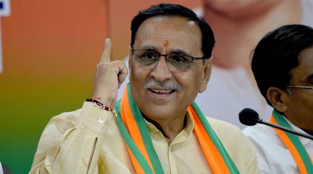 Chief Minister Vijay Rupani said healthcare workers will be given top priority. (Photo source: IE)