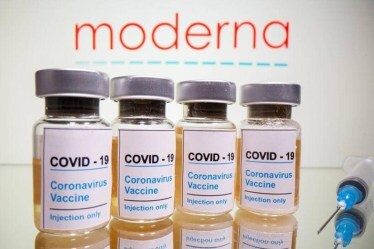 Moderna shares rose 1.7% in premarket U.S. trading.
