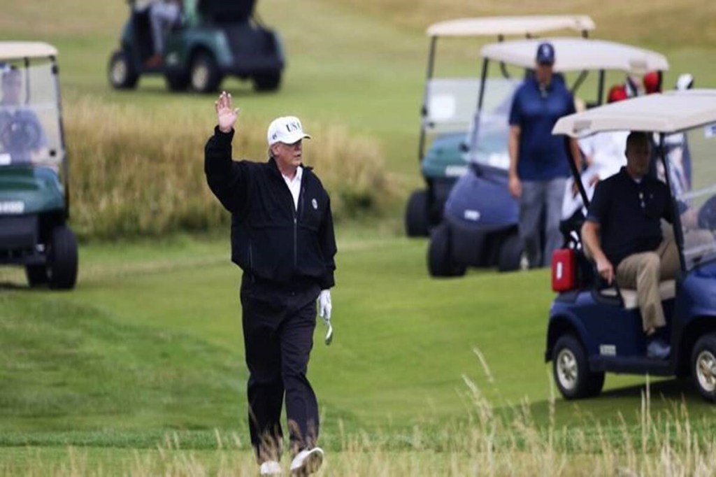 As a golfer, I share the angst that so many of us do, of being clubbed together with Trump in the same lot, and, to borrow an appropriately antiquated phrase, the way he's besmirched the reputation of the game. As a golfer, I share the angst that so many of us do, of being clubbed together with Trump in the same lot, and, to borrow an appropriately antiquated phrase, the way he's besmirched the reputation of the game.