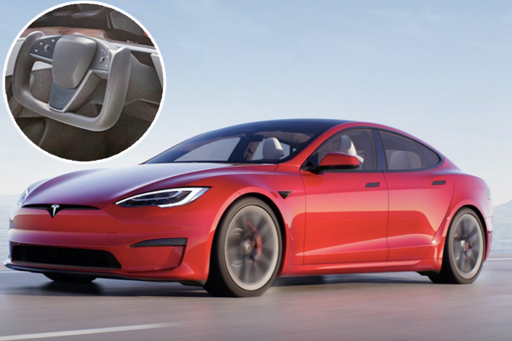 2021-tesla Model S Steering Wheel Electric Car