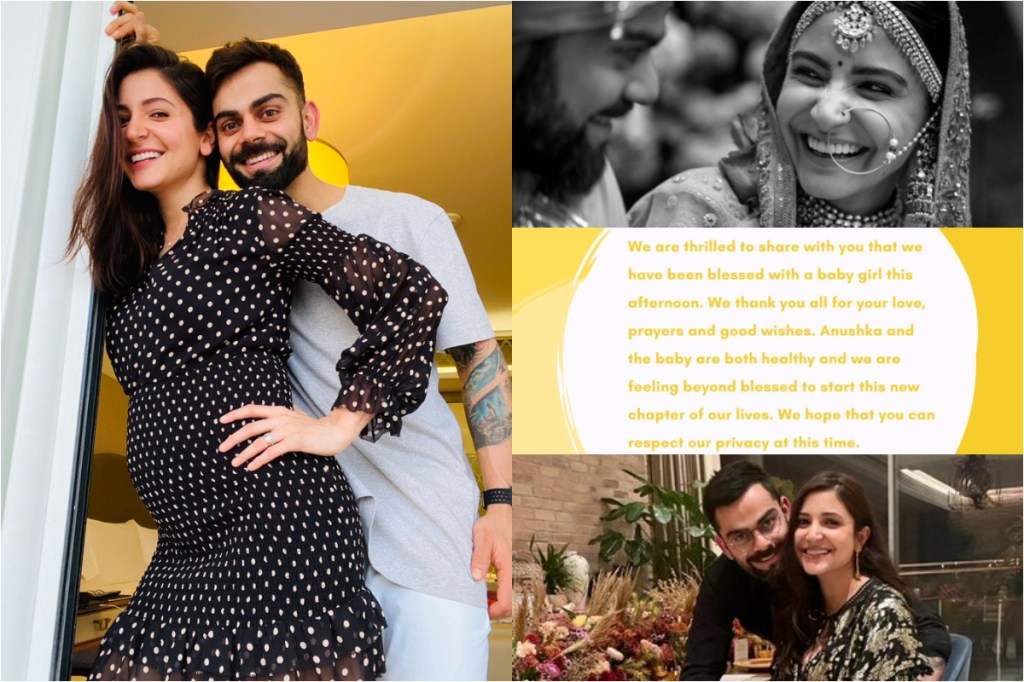 Anushka Sharma, Virat Kohli, Anushka Virat baby, Anushka Virat daughter, Virushka baby, Virat Kohli baby, Anushka Sharma baby, Virat Kohli Twitter, Bollywood, Indian Cricket Team, Cricket Team Captain, January 11 child, Capricorn child
