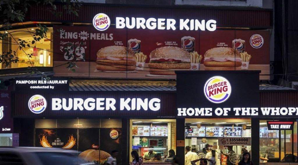 Burger king share price, burger king India