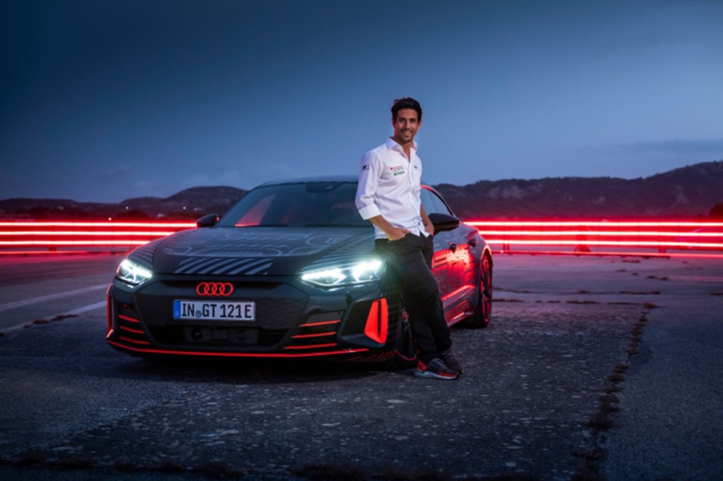 Luca Di Grassi and the Audi EV prototype