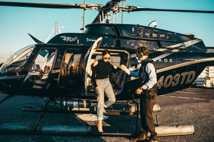In addition to the on-seat service provided by the company, customers have also been enabled to crowdsource or book the entire chopper for their convenience. (Photo Credit: Blade India)