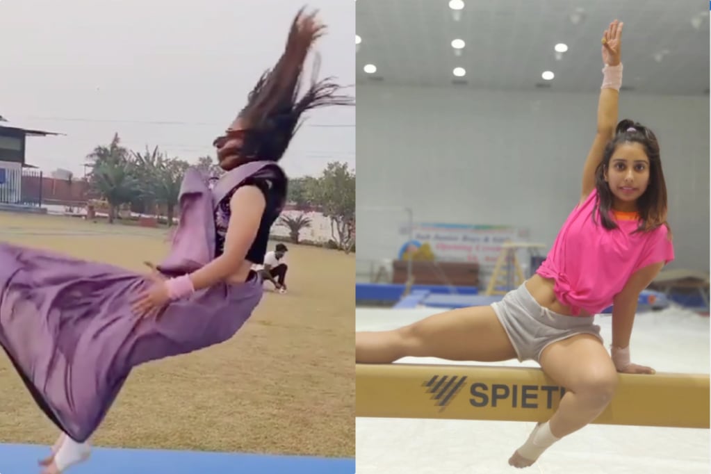 Parul Arora, Vira backflip in sari