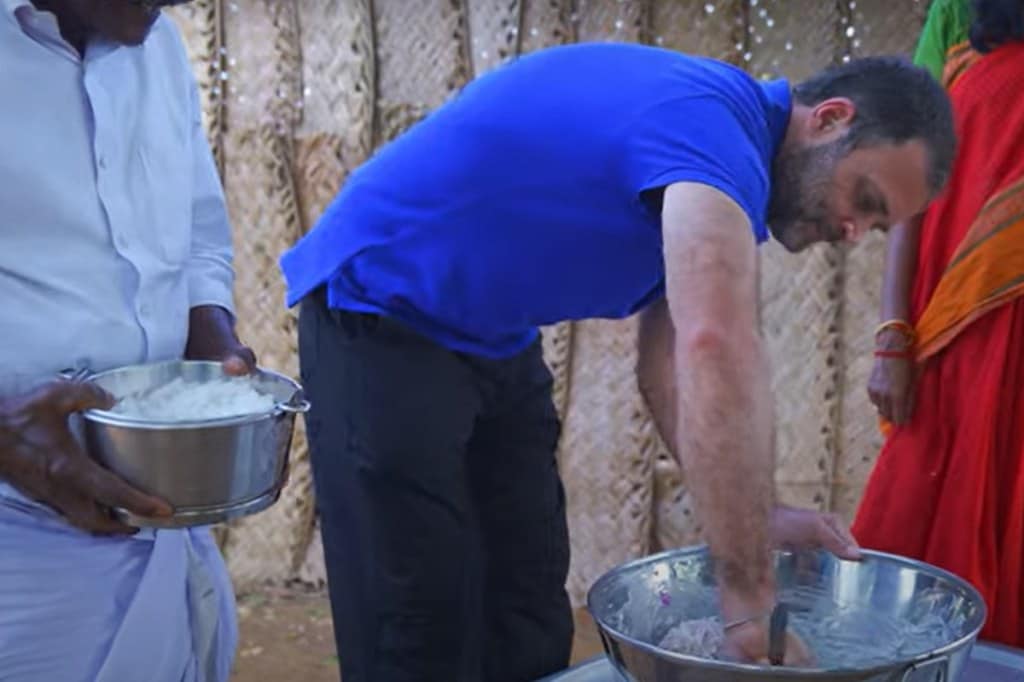 Rahul gandhi tamil biryani video