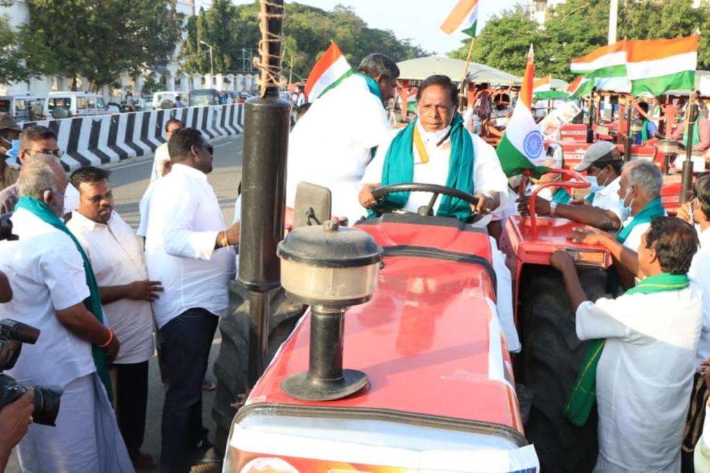 Puducherry farm law protest