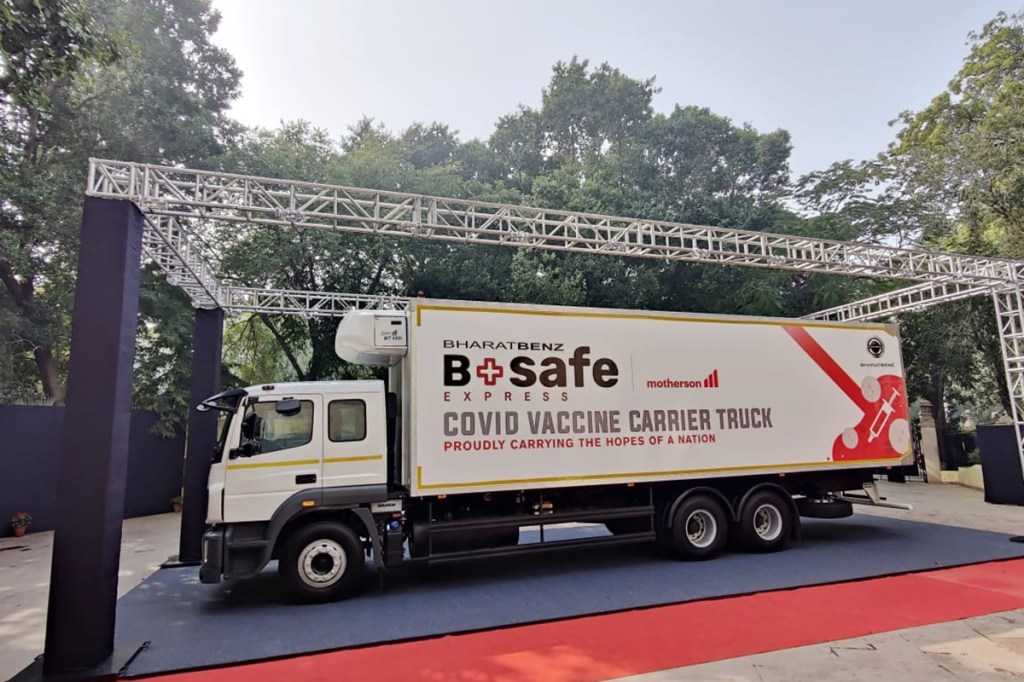 Made-in-India Covid-19 vaccine truck: BharatBenz BSafe Express features explained