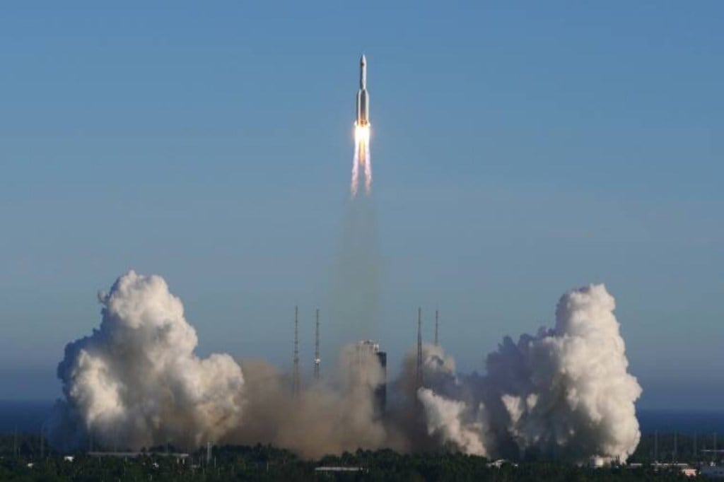 Chang'e-4 probe, China;s lunar probe, soft-landing on the Von Karman Crater in the South Pole-Aitken Basin,China National Space Administration.