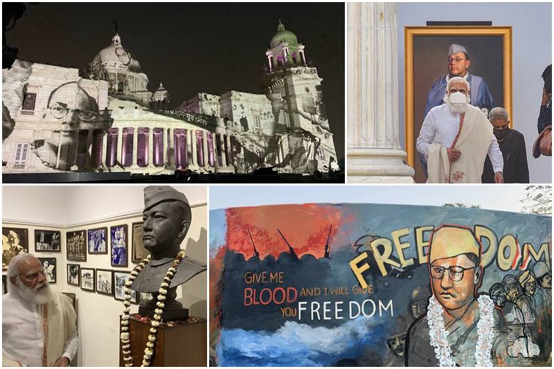 Netaj Subhas Chandra Bose, netaji, Subhas Chandra Bose, victoria memorial, netaji bhawan, mamata banerjee, modi, pm modi, modi in kolkata, netaji birthday, parakram diwas