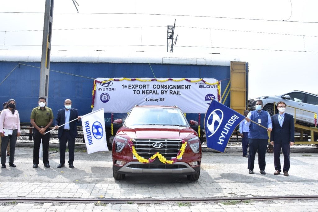 Hyundai commences export operations via railways