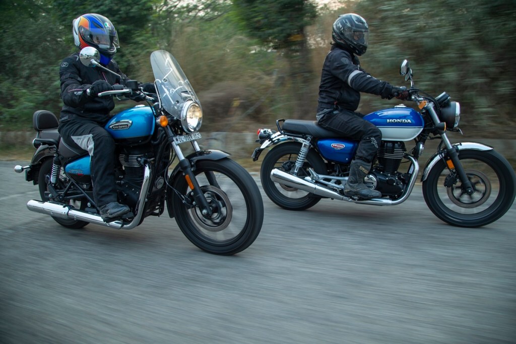 royal enfield meteor 350 vs honda hness cb350 review