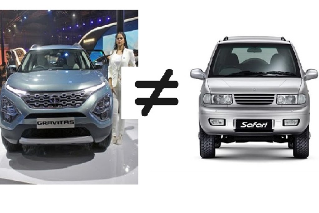 The name - from Buzzard to Gravitas to finally, Tata Safari