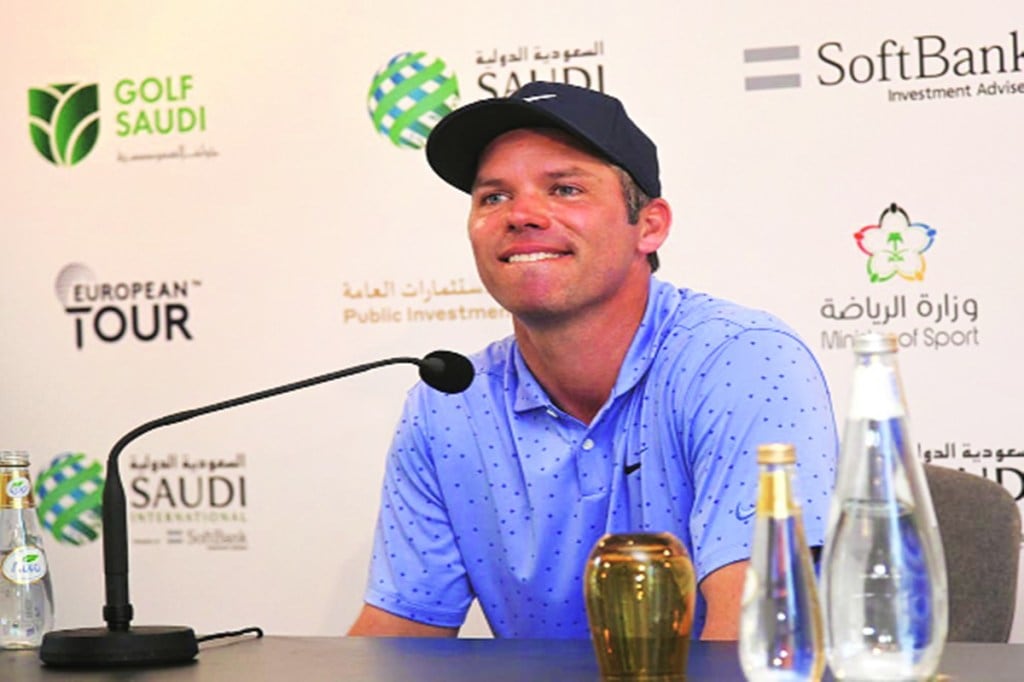UNICEF Ambassador Paul Casey teeing off at the European Tour's 2021 Saudi International UNICEF Ambassador Paul Casey teeing off at the European Tour's 2021 Saudi International