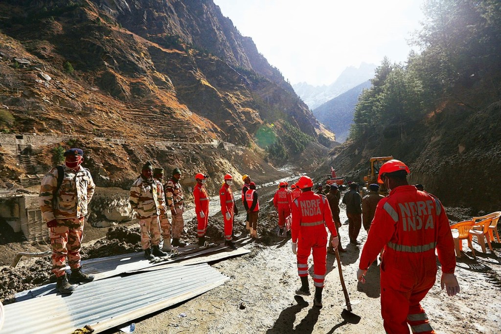 An example of the most recent climate change disaster is the Uttarakhand floods of 2021 in Nanda Devi National Park, a Unesco World Heritage site. It is believed to have been caused by a landslide or a glacier burst at Nanda Devi.