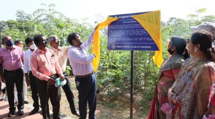On February 1, the municipal corporation of Chennai celebrated the first anniversary of Miywaki forest in Kotturpuram. Image: IE