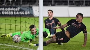 Gabriel Jesus Ferran Torres FA Cup Fifth Round Swansea City v Manchester City