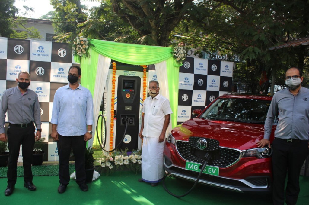 Calicut gets first 50 kW SuperFast EV charging station courtesy MG Motor, Tata Power