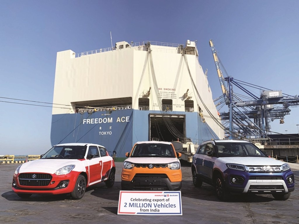 Maruti Suzuki exports over 2 million cars: More than 14 models being sent to 100 countries