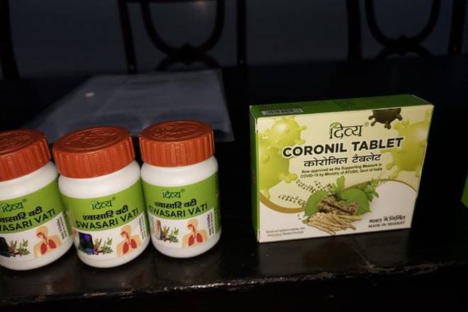 Coronil, Ayush Ministry certification, WHO scheme, baba ramdev, Patanjali Ayurved, covid19 medicine Coronil, Health Minister Harsh Vardhan, Transport Minister Nitin Gadkari, Coronil gets CoPP, Coronil export, Ayush Ministry, Immuno-booste