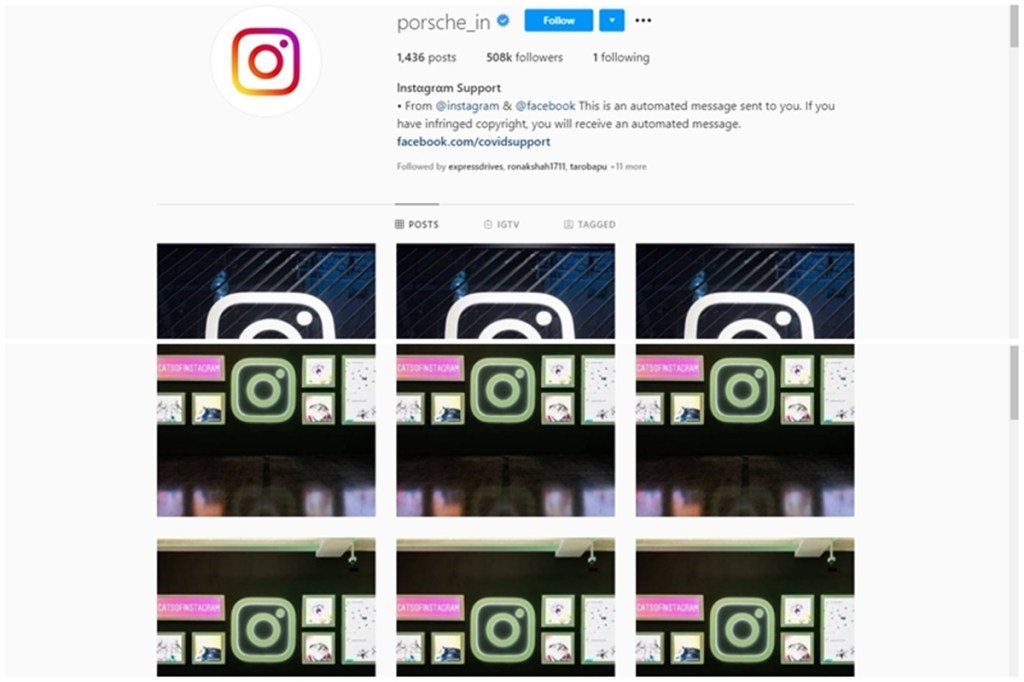 Porsche India’s Instagram account hacked: Cats of Instagram take over grid