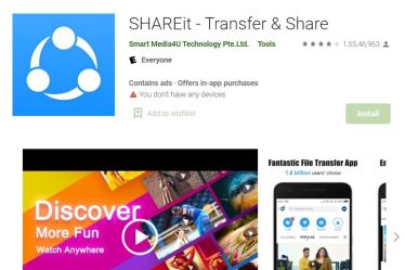 The report by Trend Micro also said that the private storage of ShareIt is open to the world.