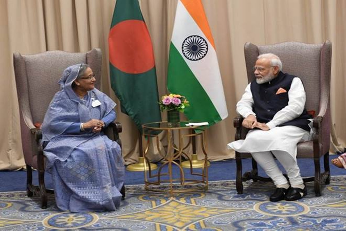 The visit of the external affairs minister to Dhaka is in preparation of Prime Minister Modi’s visit to that country later this month. The visit of the external affairs minister to Dhaka is in preparation of Prime Minister Modi’s visit to that country later this month.
