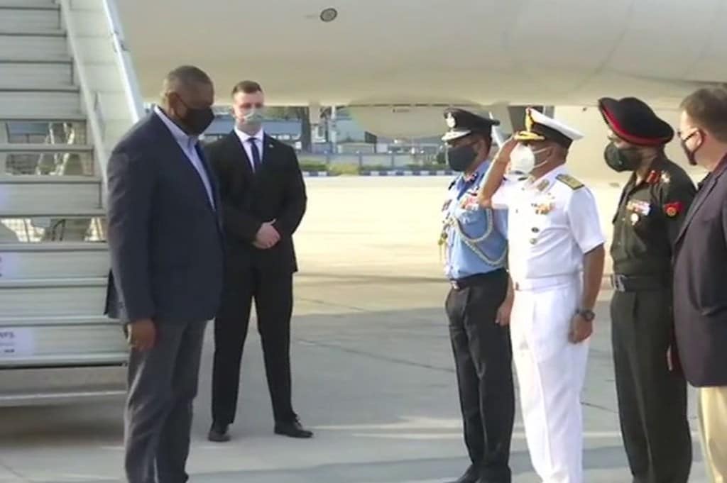 Secretary Austin is expected to meet National Security Advisor Ajit Doval on Friday evening while he will hold extensive talks with Defence Minister Rajnath Singh on Saturday.
