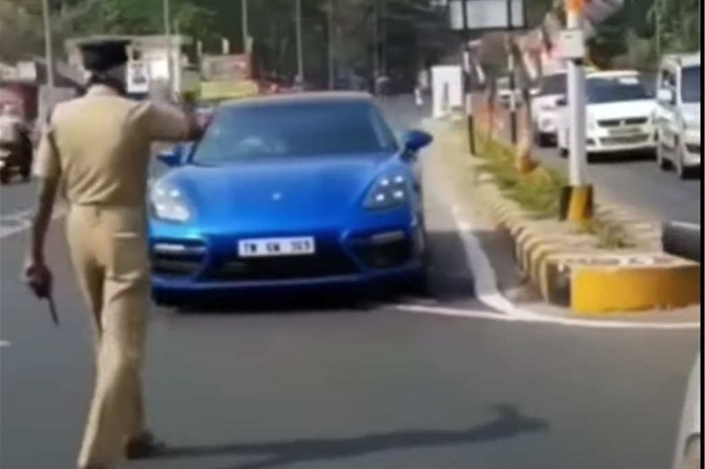Actor Dulquer Salmaan caught breaking traffic rules in a Porsche: Kerala Police takes action