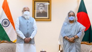 PM Narendra Modi with Prime Minister Bangladesh Sheikh Hasina Dhaka