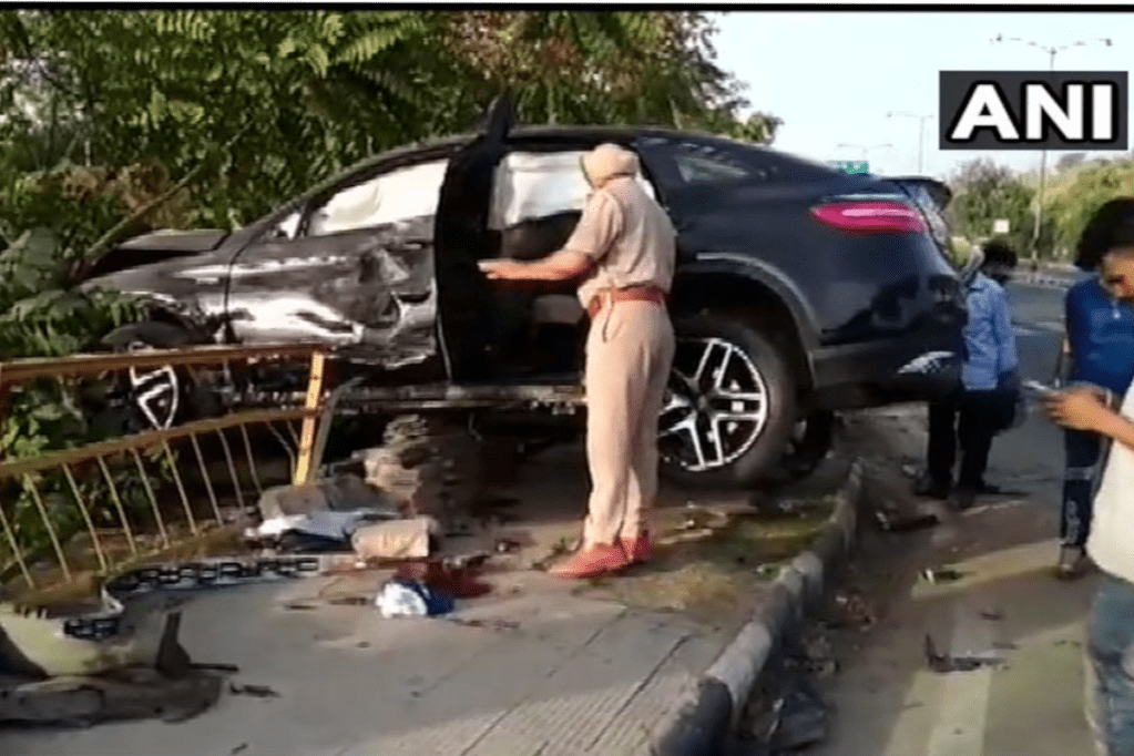 Mercedes AMG GLE Coupe accident