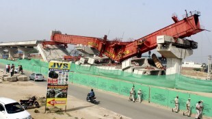 Gurugram: Part of under-construction elevated road on Dwarka expressway collapses, 2 personnel suspended