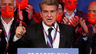 Laporta back as president at embattled Barcelona