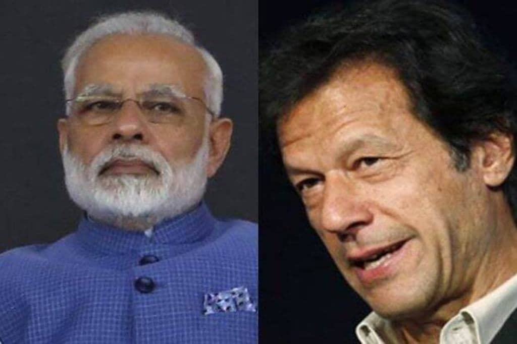Prime Minister Narendra Modi and Pakistan's PM Imran Khan.