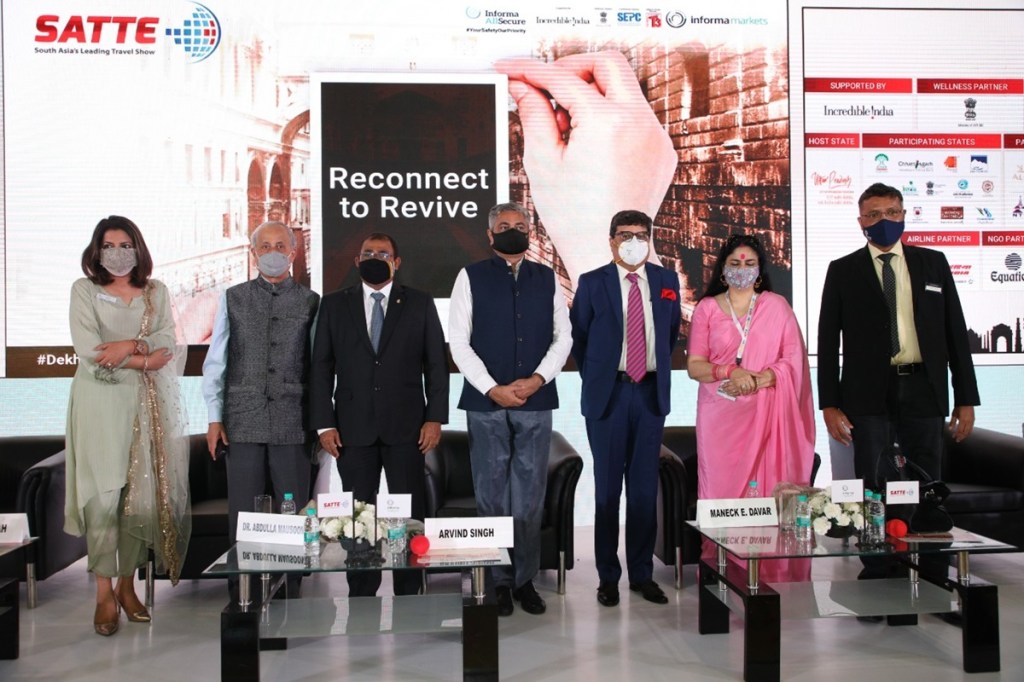 SATTE 2021, Travel and tourism, Arvind singh, traveling to maldives, MP Tourism , 3V , vaccine travel