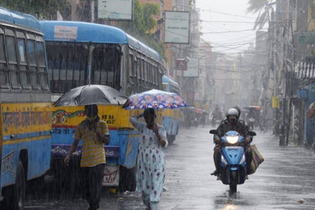 The nor'wester, known as 'kalbaishakhi' in Bengali, brought down the mercury in the evening by at least 4 degrees Celsius, he said, adding that rainfall of 0.1 mm was recorded at the Alipore Met office here.
