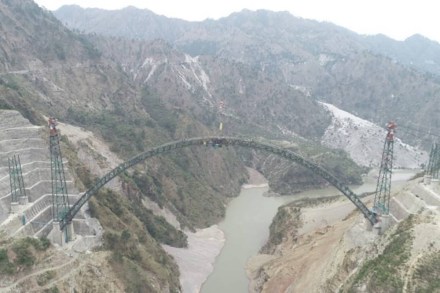 Since the arch closure happened in early April, Chenab bridge has also recently been in the news. Construction wasn’t easy, given the terrain.