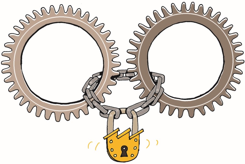 This suggests that the economy is currently tracking about 9.6 percentage points below its pre-pandemic normal. This suggests that the economy is currently tracking about 9.6 percentage points below its pre-pandemic normal.